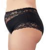 Slip aperto con inserti in pizzo e filo di perle. Taglie comode
