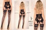 Autoreggente con riga e ramage in lurex. Art. 429