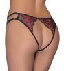 Slip in pizzo bicolore aperto al cavallo.