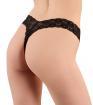 Tanga brasiliana in pizzo con perle.