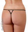 Tanga stringato con bijoux e perla.
