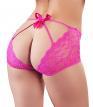 Culotte in pizzo aperte dietro con fiocco.