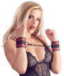Set 5 pezzi bondage nero/rosso.