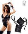 Alessandra - Body con volant in pizzo e polsini.