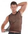 Intimo uomo. Shirt nera in rete.