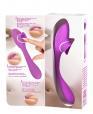 Stimolatore flessibile doppia funzione con lingua rotante.