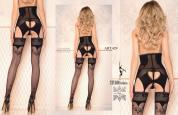 Autoreggente con riga e ramage in lurex. Art. 429