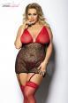 Yammy - Chemise in pizzo e tulle.