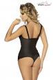 Avery - Canotta e culotte in microfibra con rifiniture in pizzo.