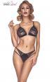 Koronis - Intimo 2 pezzi in tulle e satin con strass.