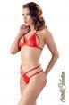 Completino intimo 2 pezzi con coppe apribili. Rosso