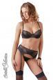 Intimo 3 pezzi con inserti in pizzo.
