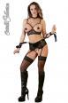 Bondage set con collare e nastri.