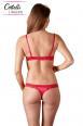 Completo intimo rosso 2 pezzi carioca.
