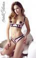 Completo intimo 2 pezzi carioca rosa-nero.