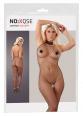 Catsuit nera con colletto.