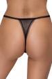 Tanga aperto con perle, anelli di strass e catene.