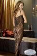 Mandy Mystery: Catsuit nera in pizzo con criss cross.