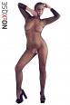 Catsuit a rete con maschera integrata.