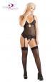 Guepiere in tulle con pizzo.