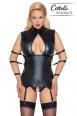 Guepiere bondage con slip aperti.