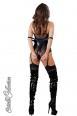 Body con aperture a zip + legature per braccia.