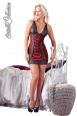 Chemise con parti in pizzo e criss cross.