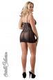Chemise a rete elasticizzata con strisce lucide.
