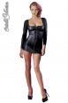 Mini abito con zip e strass.