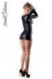 Mini abito con zip e strass.
