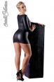 Mini abito con zip e strass.