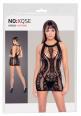 Chemise in rete lavorata con stringhe elastiche.