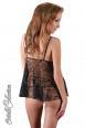 Babydoll svasato con decori glitterati.