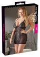 Chemise in microrete con coppe ed inserti in pizzo.