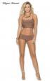 Set intimo 2 pezzi con intagli decorativi.