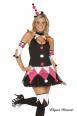 Costume Harley Quinn 4 pezzi.