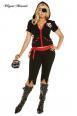 Costume corsara 5 pezzi. 3/4X. Include gonna e pinocchietti.