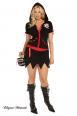 Costume corsara 5 pezzi. 3/4X. Include gonna e pinocchietti.