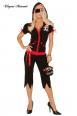 Costume corsara 5 pezzi. Include gonna e pinocchietti.