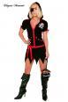 Costume corsara 5 pezzi. Include gonna e pinocchietti.