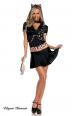 Costume felina 6 pezzi. Include gonna e pinocchietti.