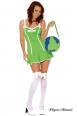 Costume Go Green Girl 3 pezzi.