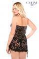 Chemise in pizzo senza spalline + perizoma.