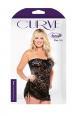 Chemise in pizzo senza spalline + perizoma.
