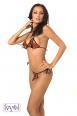 Bikini CALLIOPE damascato apribile. Rosso.