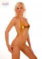 Krystal: mini body in lamé dorato Goldie.