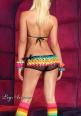 Leg Avenue: top + shorts multicolore.