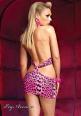 Leg Avenue: miniabito leopardato rosa - nero.