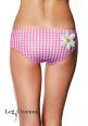 INTIMO LEG AVENUE • slip a quadretti con margherita.