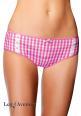 INTIMO LEG AVENUE • slip a quadretti con margherita.